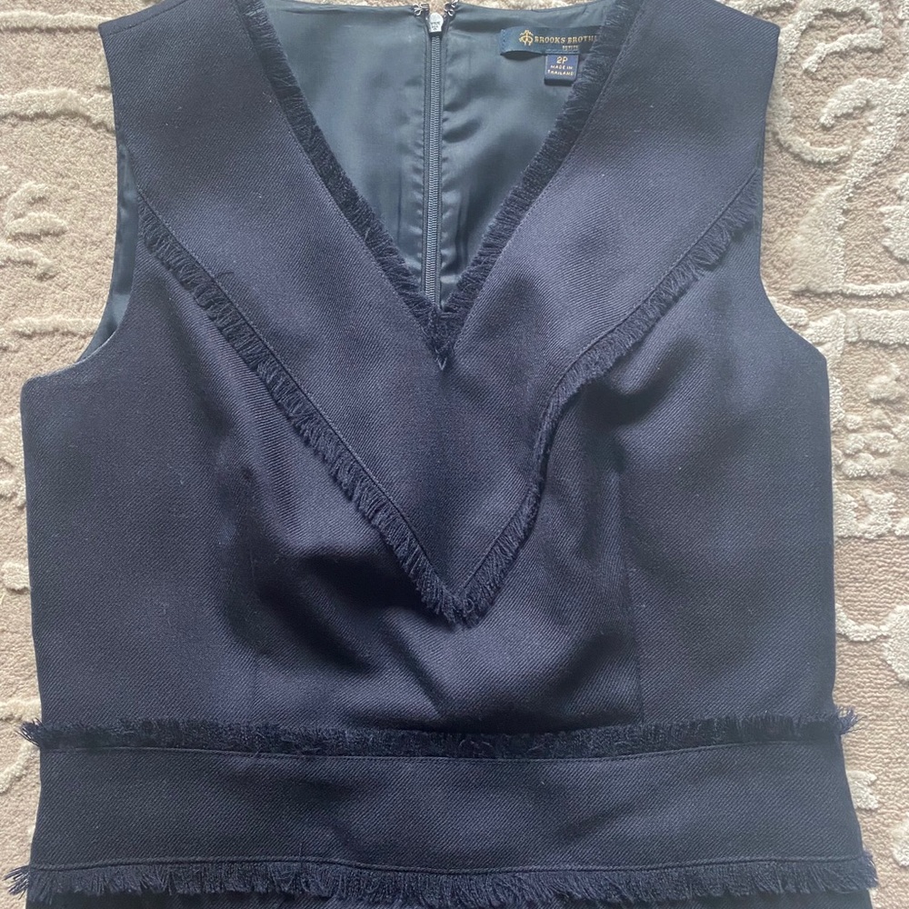 Blue wool Brooks Brothers dress